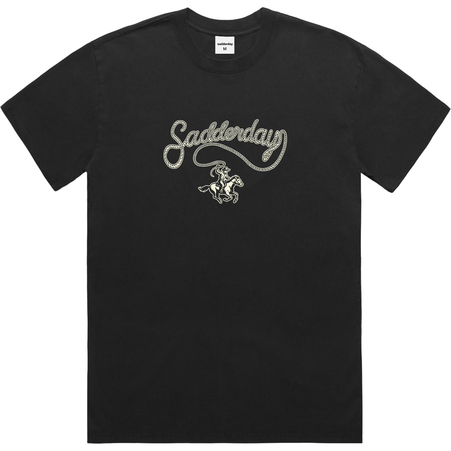 Cowboy T-Shirt: Faded Black