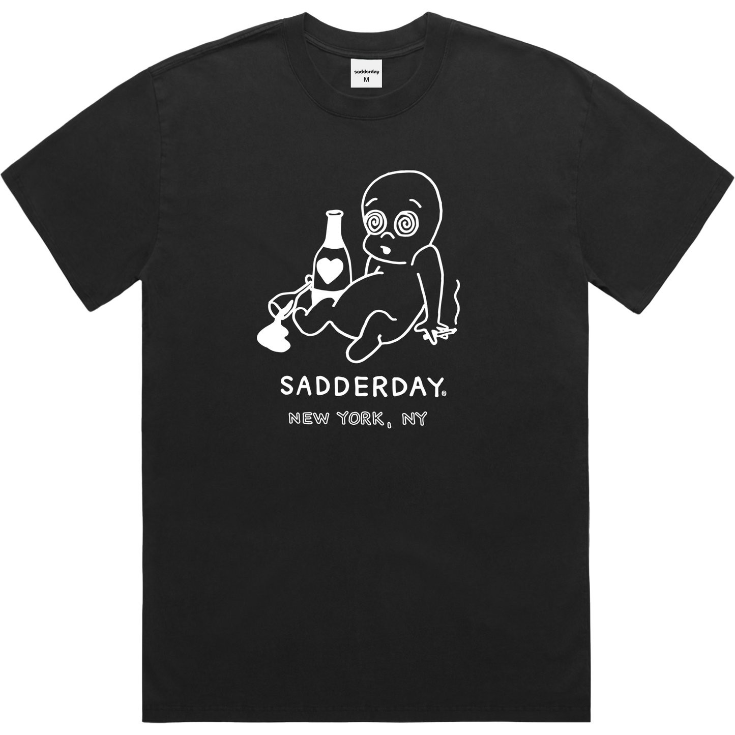 Ghosted T-Shirt: Faded Black