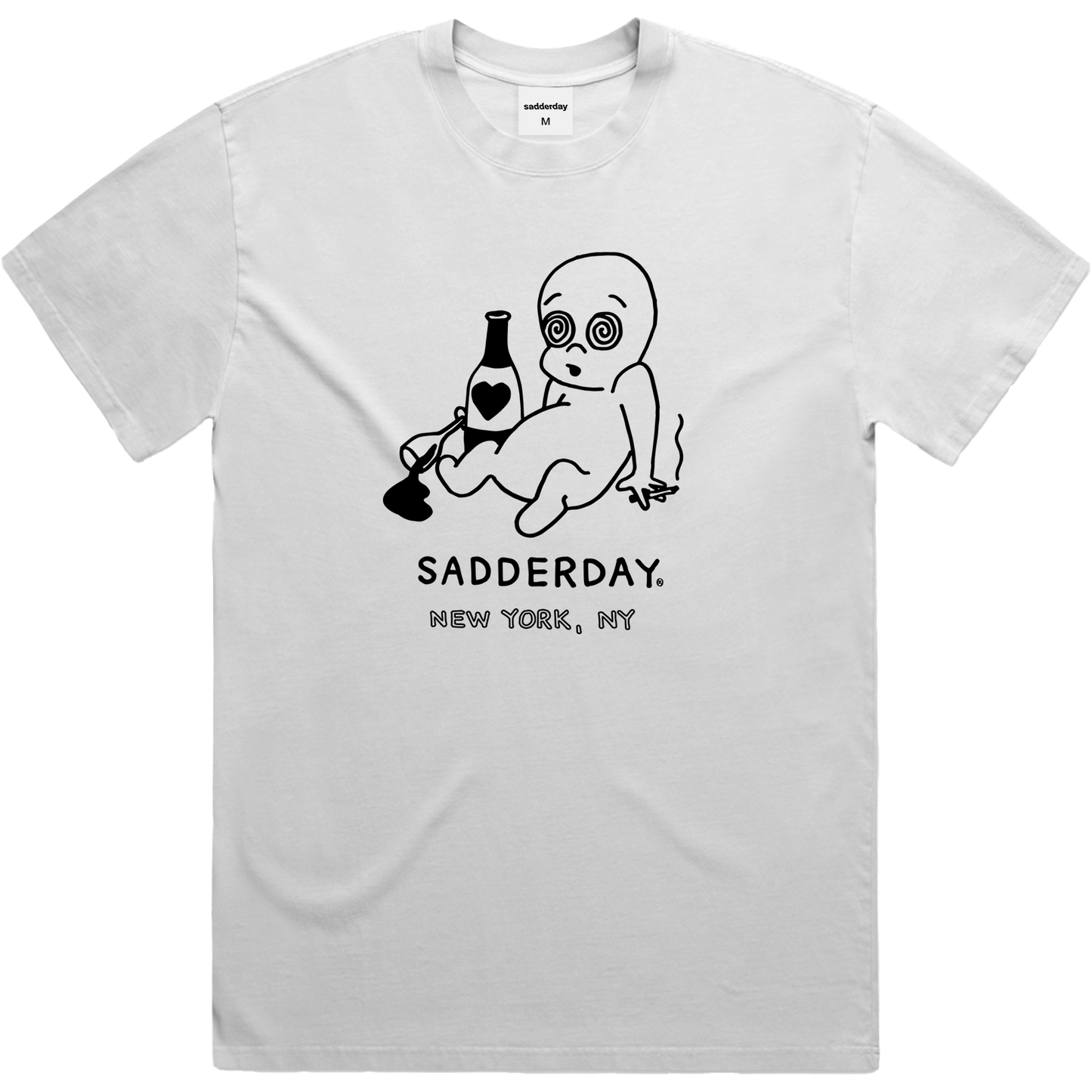 Ghosted T-Shirt: Faded White