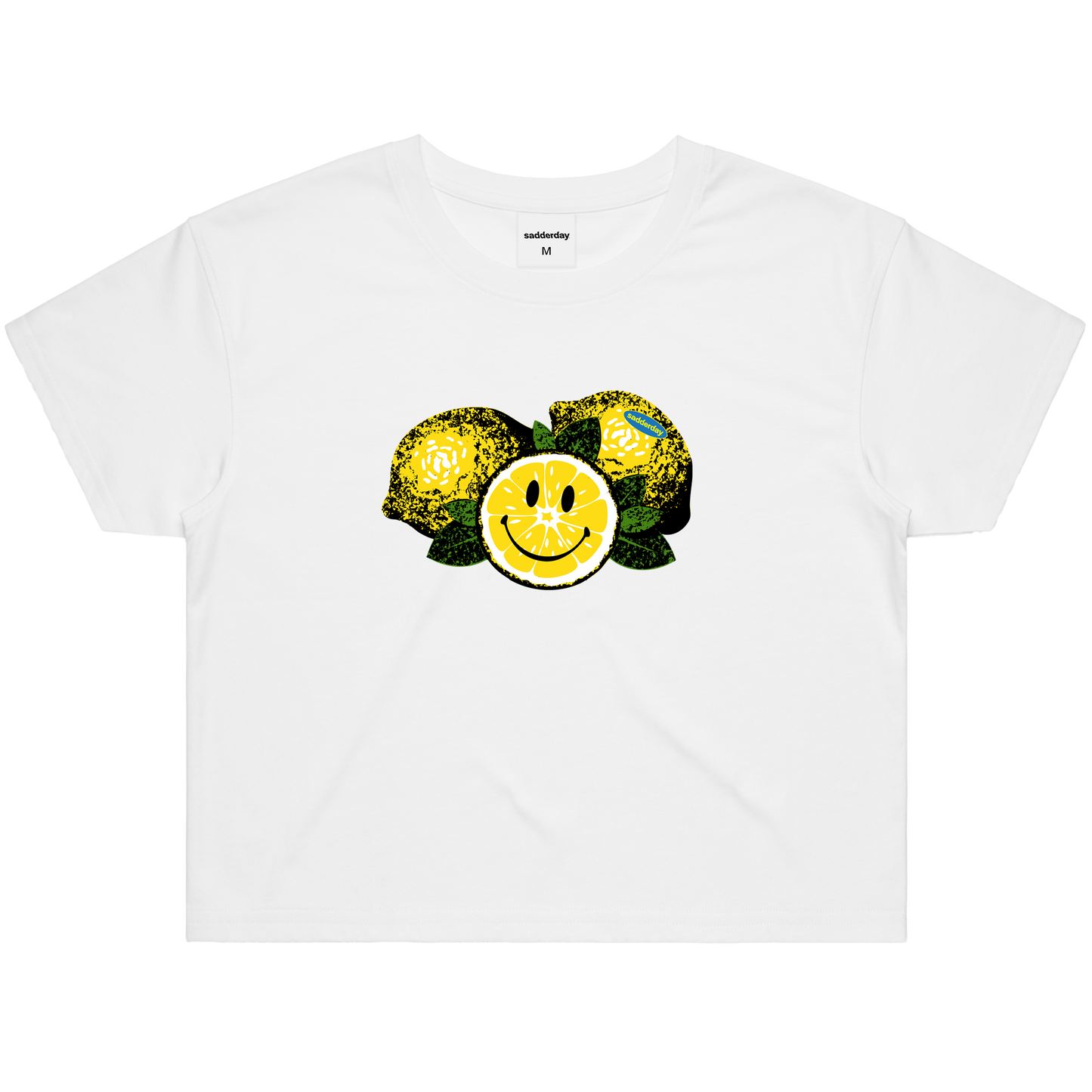 Lemon Drop: White Crop Top
