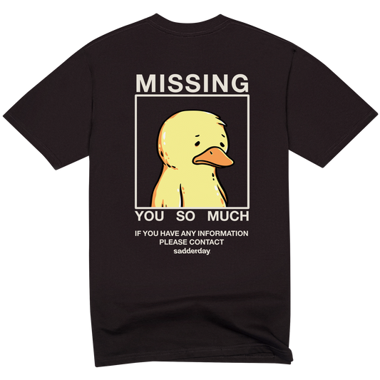 Missing T-Shirt: Black