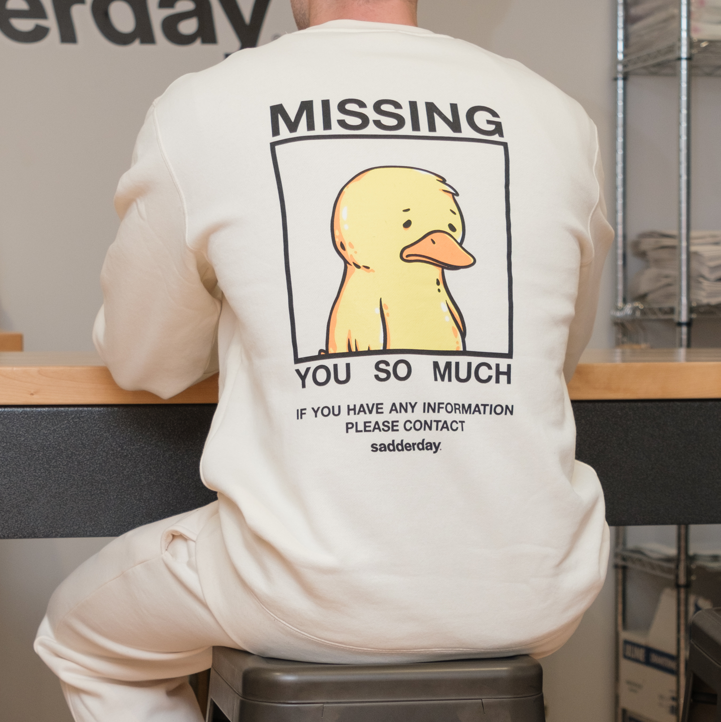 Missing Crewneck: Ecru