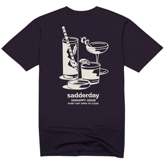Unhappy Hour T-Shirt: Navy