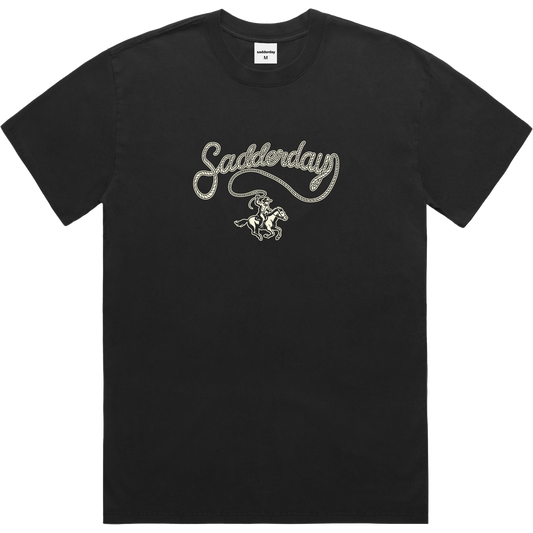 Cowboy T-Shirt: Faded Black