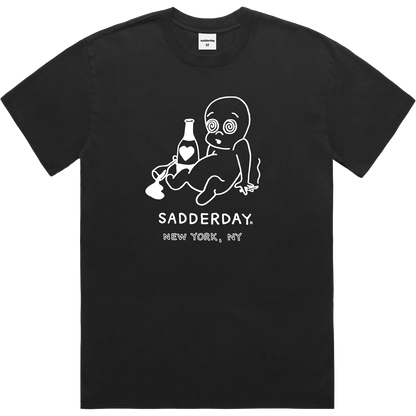Ghosted T-Shirt: Faded Black