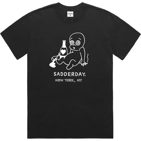 Ghosted T-Shirt: Faded Black