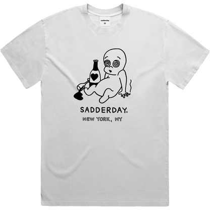 Ghosted T-Shirt: Faded White