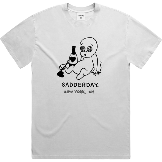 Ghosted T-Shirt: Faded White