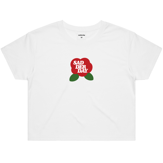 Rose: White Crop Top