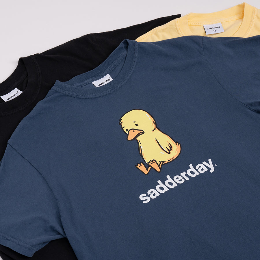Sadderday Sad As Duck T-Shirt Small / White